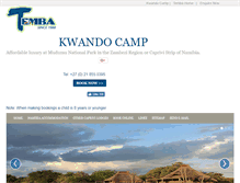 Tablet Screenshot of kwandocamp.com